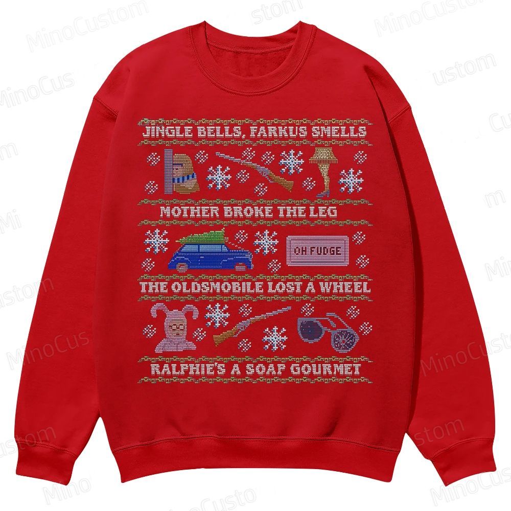 Ugly Holiday Sweater: 2019 Casual Crewneck Sweatshirt