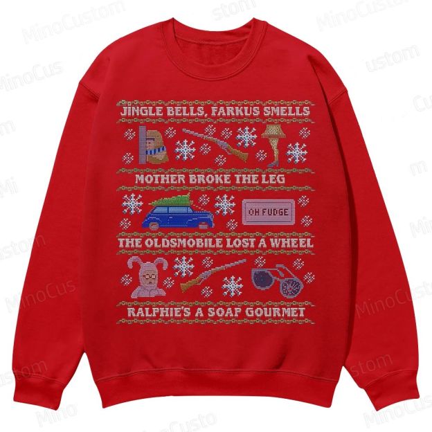 Ugly Holiday Sweater: 2019 Casual Crewneck Sweatshirt