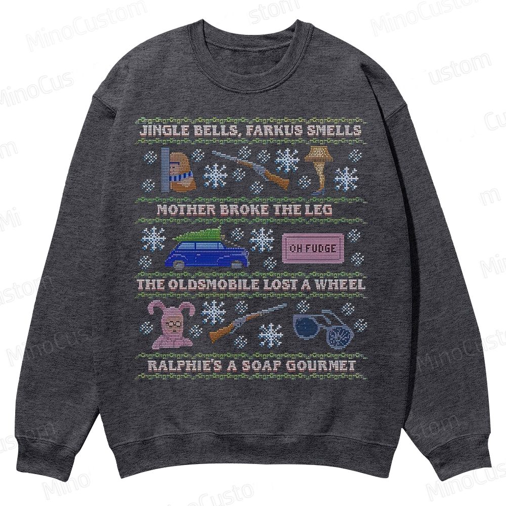 Ugly Holiday Sweater: 2019 Casual Crewneck Sweatshirt