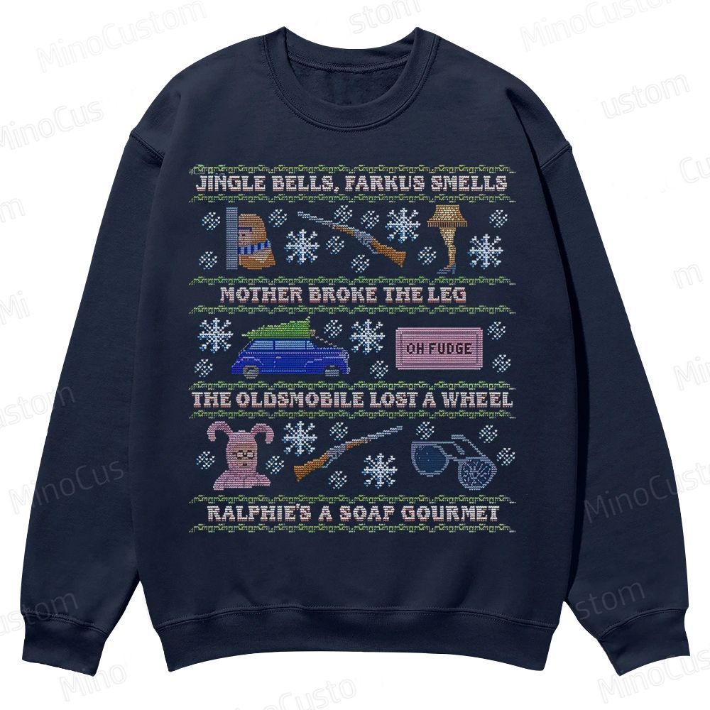 Ugly Holiday Sweater: 2019 Casual Crewneck Sweatshirt