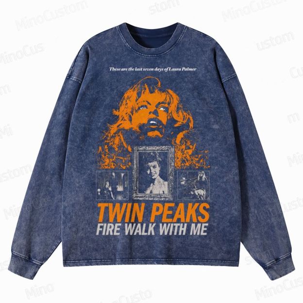 Twin Peaks: Fire Walk With Me  Crewneck Washed Sweatshirt