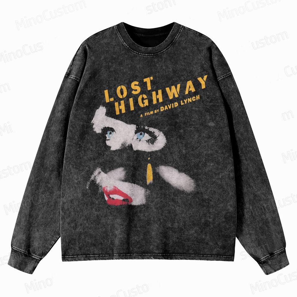 Lost Highway Crewneck Washed Sweatshirt