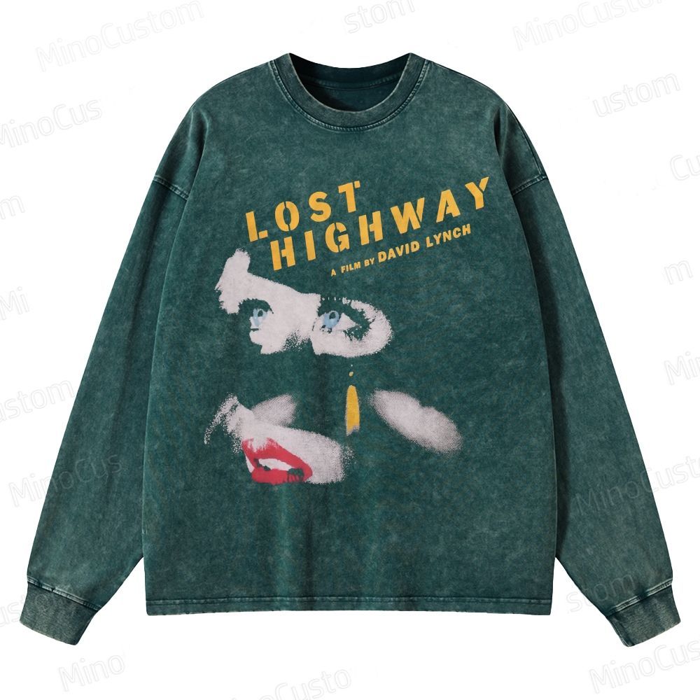 Lost Highway Crewneck Washed Sweatshirt