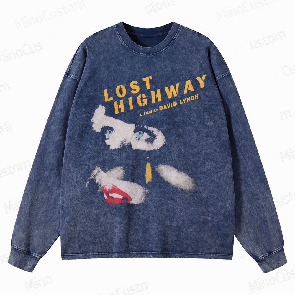 Lost Highway Crewneck Washed Sweatshirt