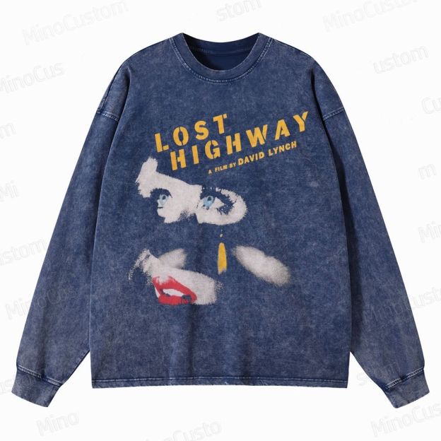 Lost Highway Crewneck Washed Sweatshirt