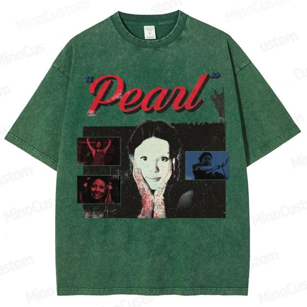 Horror Movie Themed Washed T - Shirt