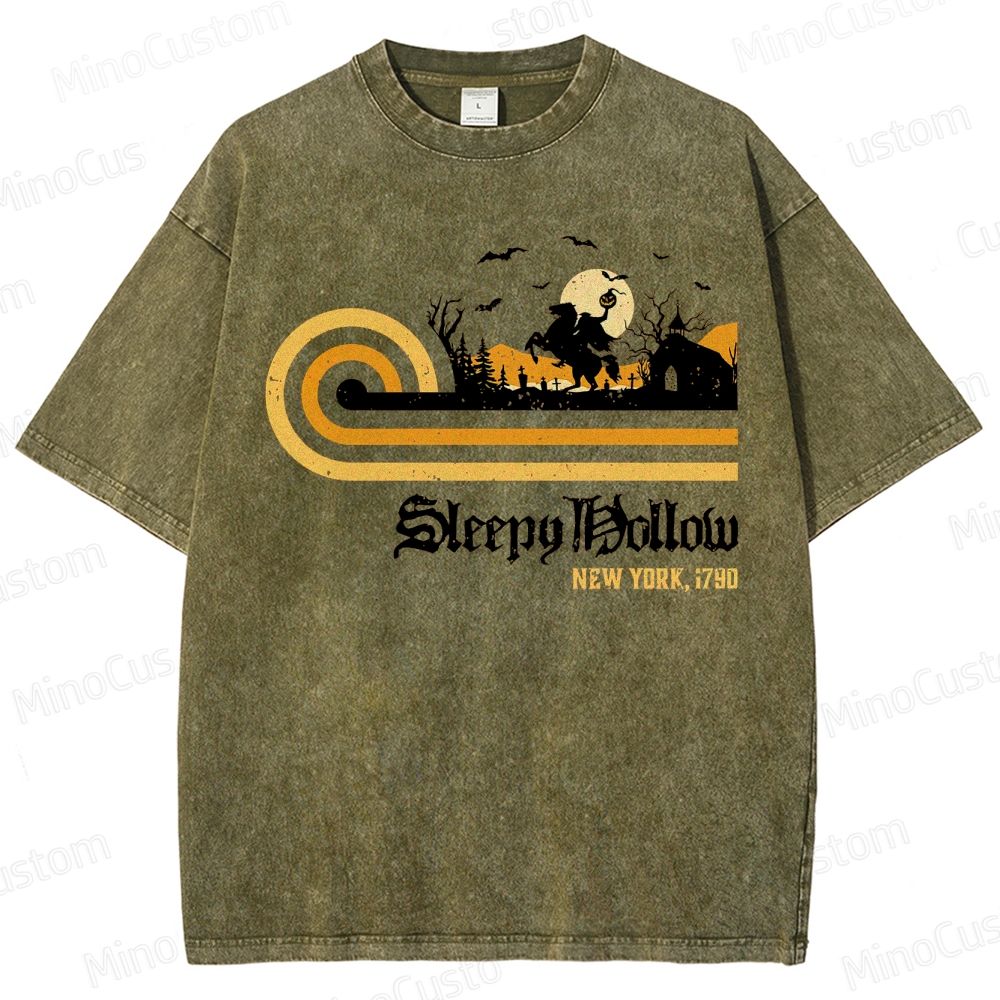 Retro Vintage Headless Washed T-Shirt 