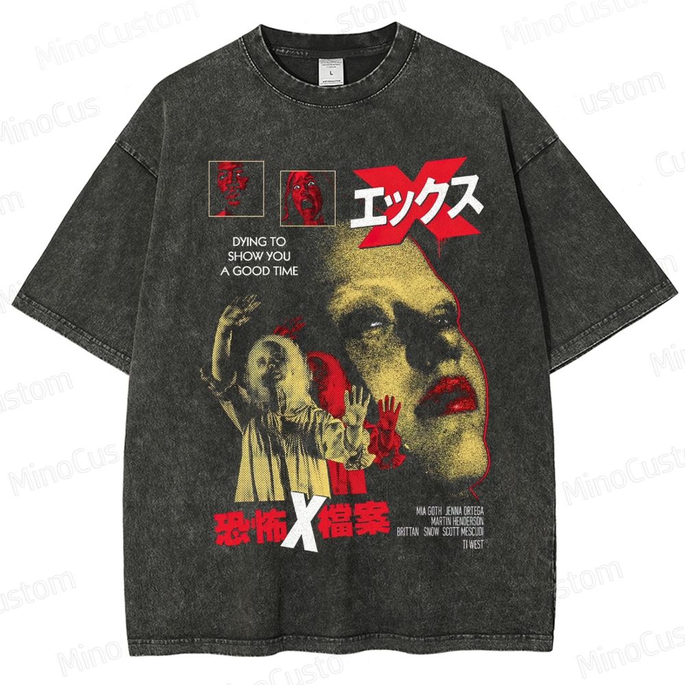 Horror - Themed Washed T - Shirt