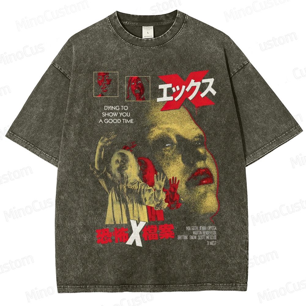 Horror - Themed Washed T - Shirt