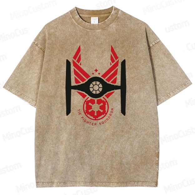 Sci - Fi Spacecraft Themed Washed T - Shirt