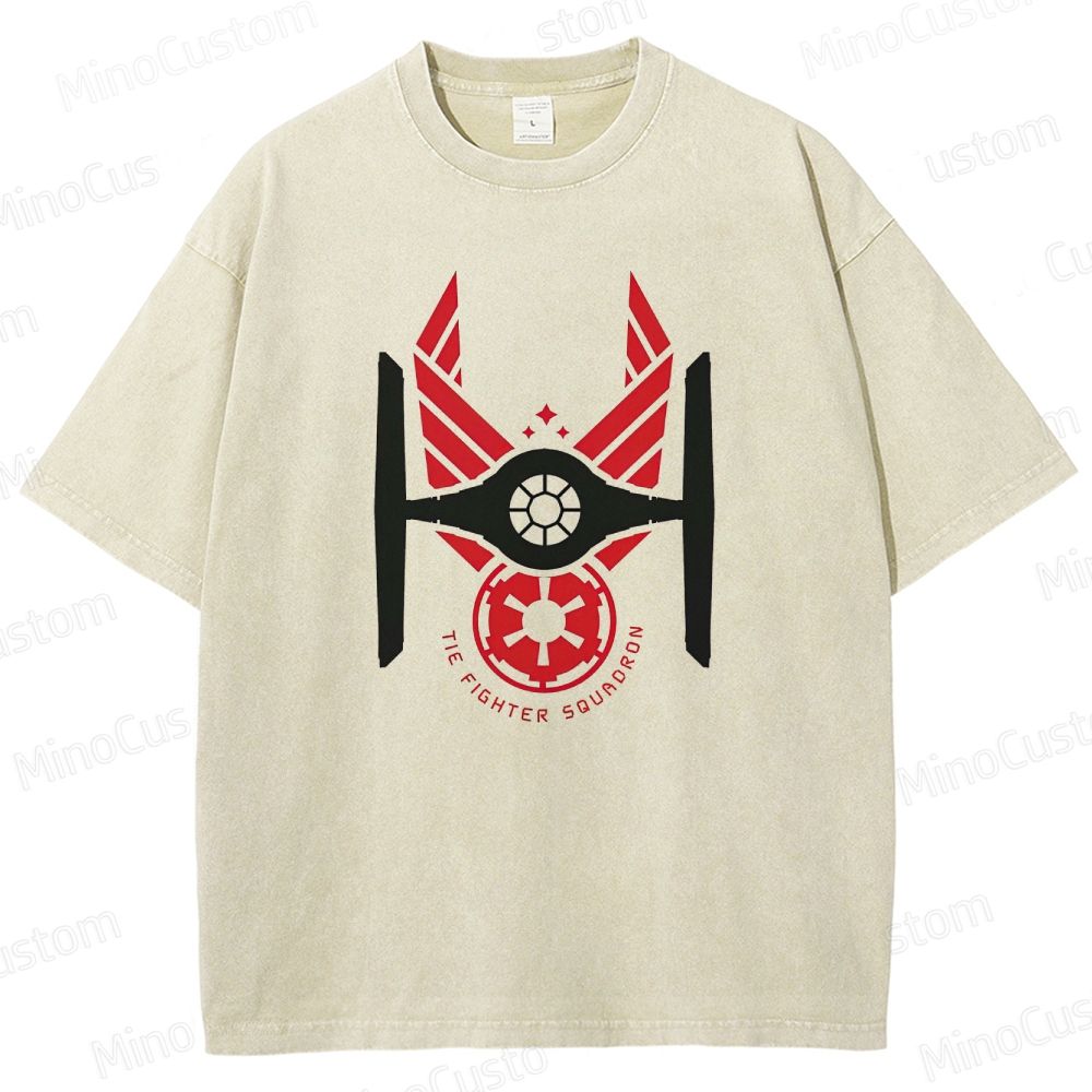 Sci - Fi Spacecraft Themed Washed T - Shirt