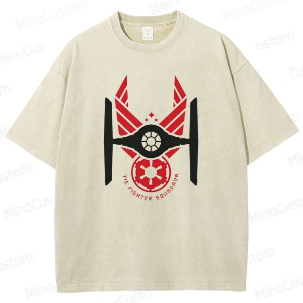 Sci - Fi Spacecraft Themed Washed T - Shirt