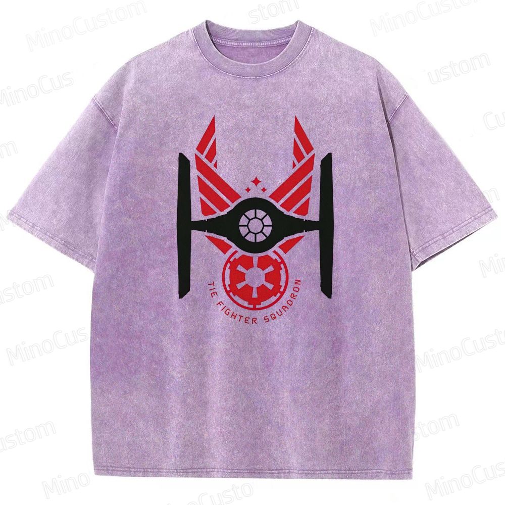 Sci - Fi Spacecraft Themed Washed T - Shirt