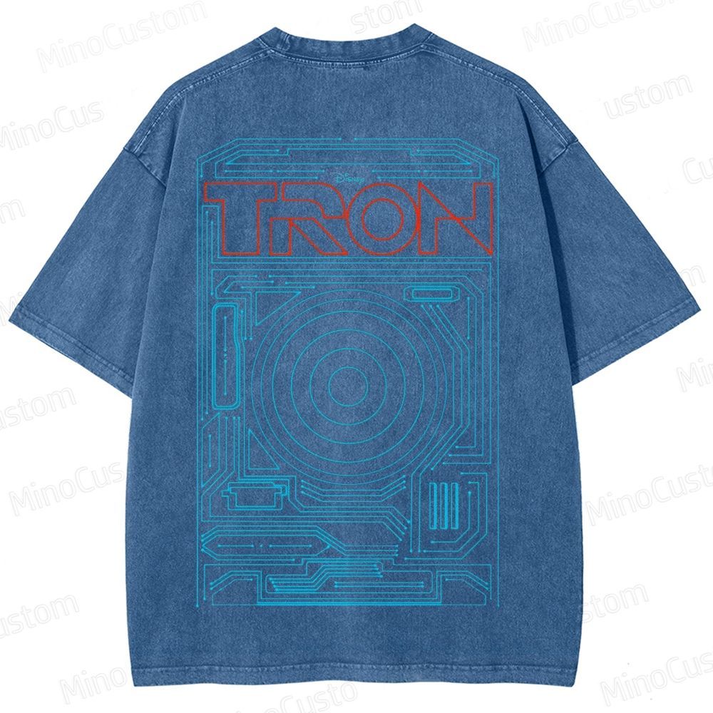 Sci - Fi Themed Washed T - Shirt