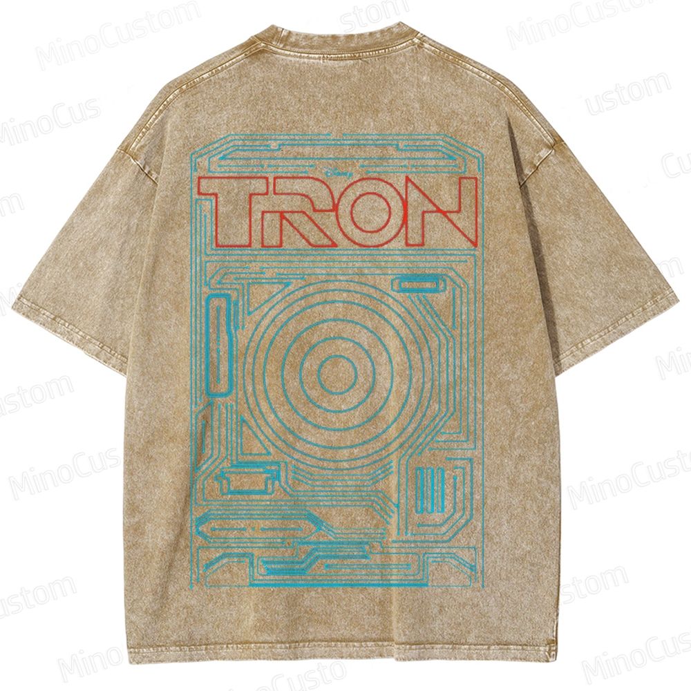 Sci - Fi Themed Washed T - Shirt