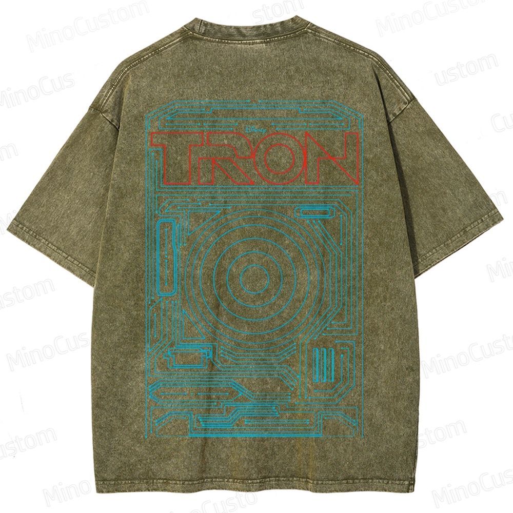 Sci - Fi Themed Washed T - Shirt