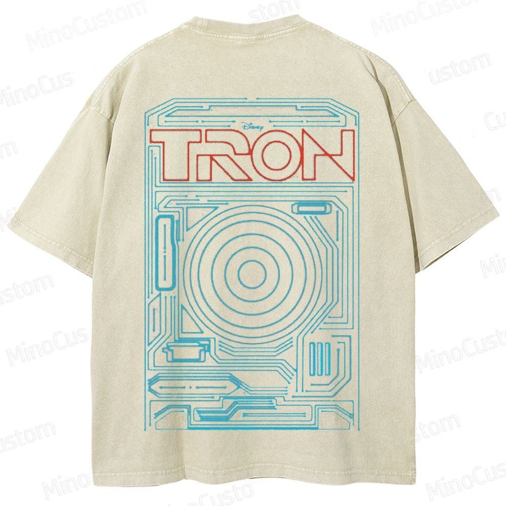 Sci - Fi Themed Washed T - Shirt