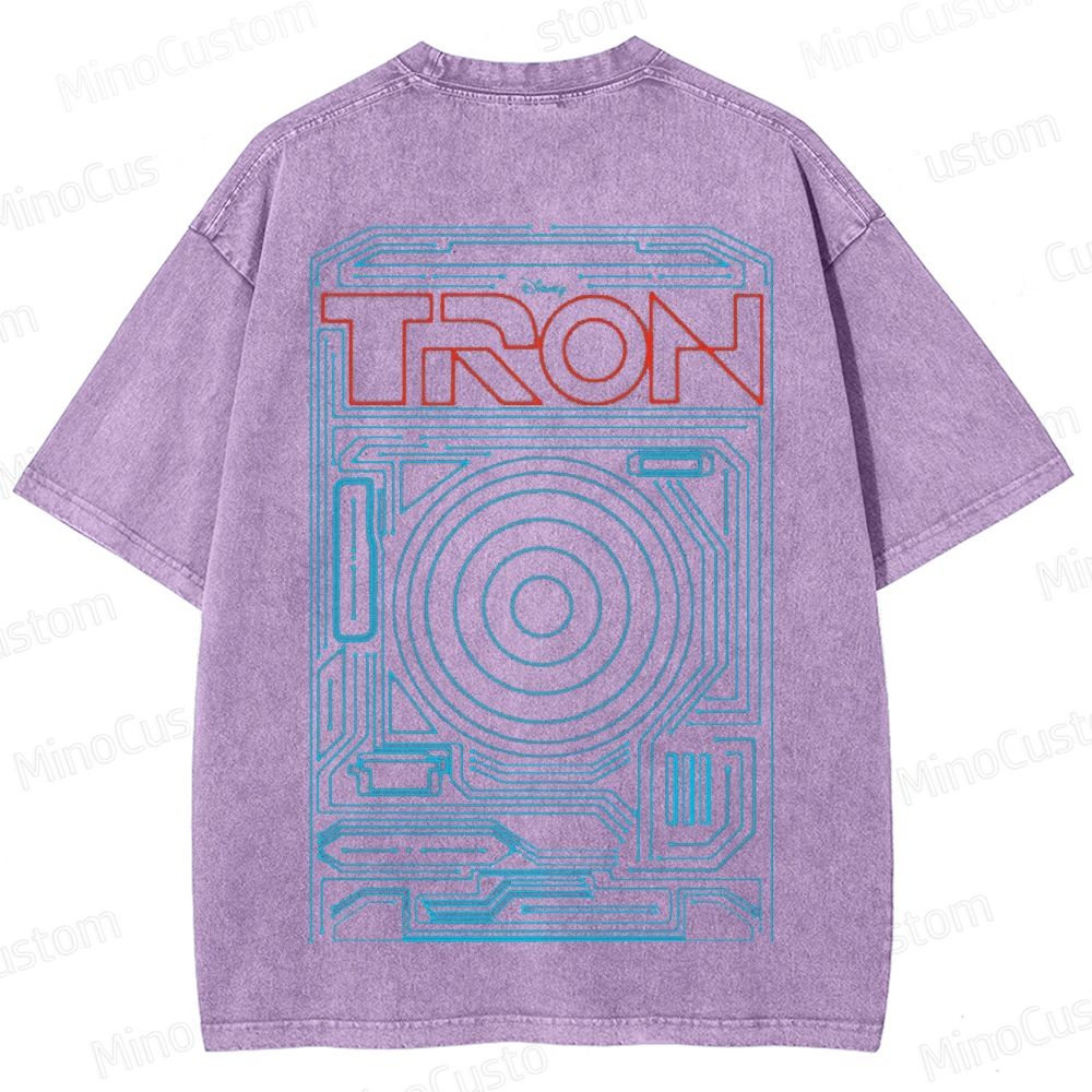 Sci - Fi Themed Washed T - Shirt