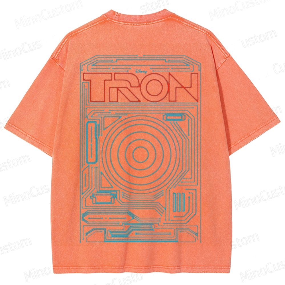 Sci - Fi Themed Washed T - Shirt
