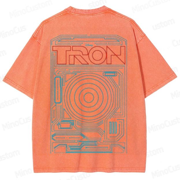 Sci - Fi Themed Washed T - Shirt