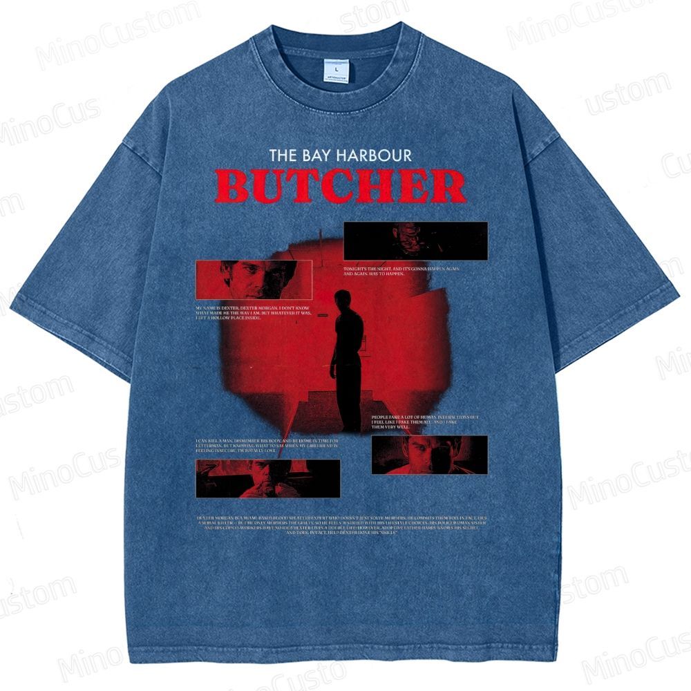 Dark Vigilante Quote Design for Crime Thriller Washed T-Shirt 