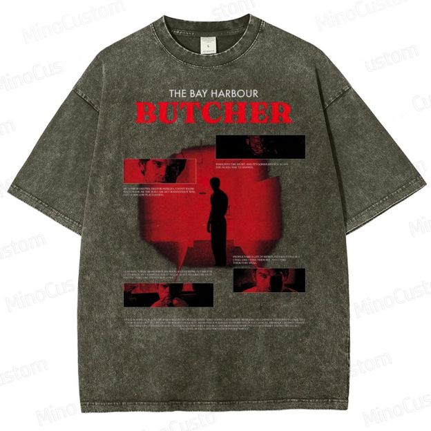 Dark Vigilante Quote Design for Crime Thriller Washed T-Shirt 