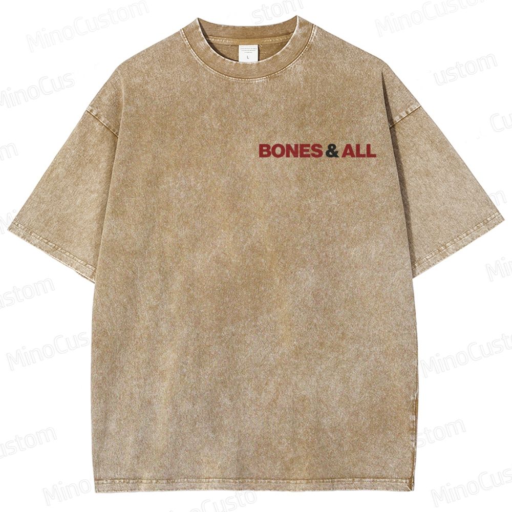 Romantic Horror Themed Washed T - Shirt