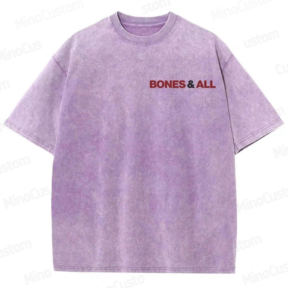 Romantic Horror Themed Washed T - Shirt