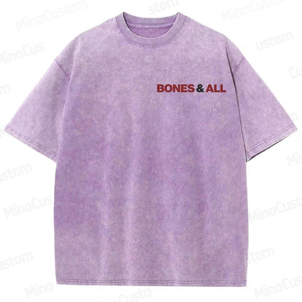 Romantic Horror Themed Washed T - Shirt