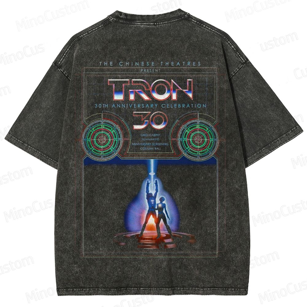 Sci - Fi Themed Washed T - Shirt