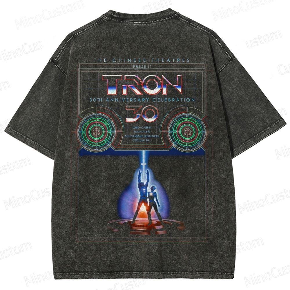 Sci - Fi Themed Washed T - Shirt
