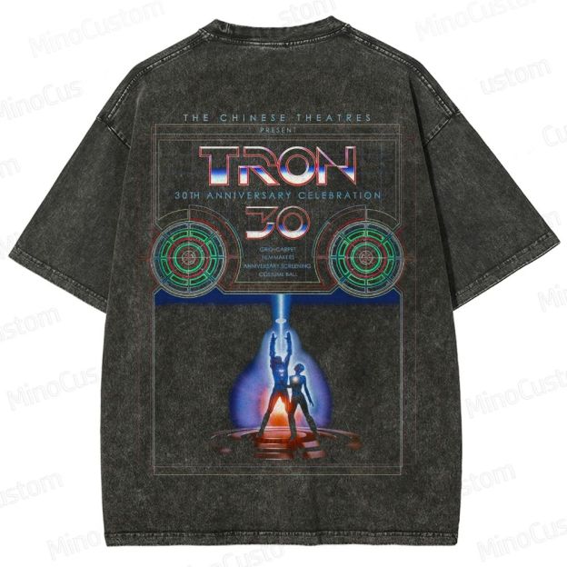 Sci - Fi Themed Washed T - Shirt
