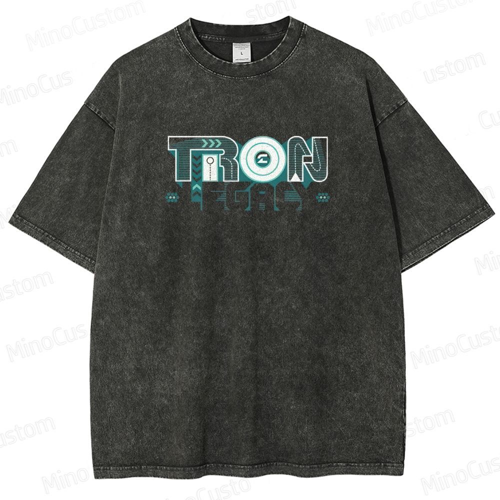 Sci - Fi Themed Washed T - Shirt