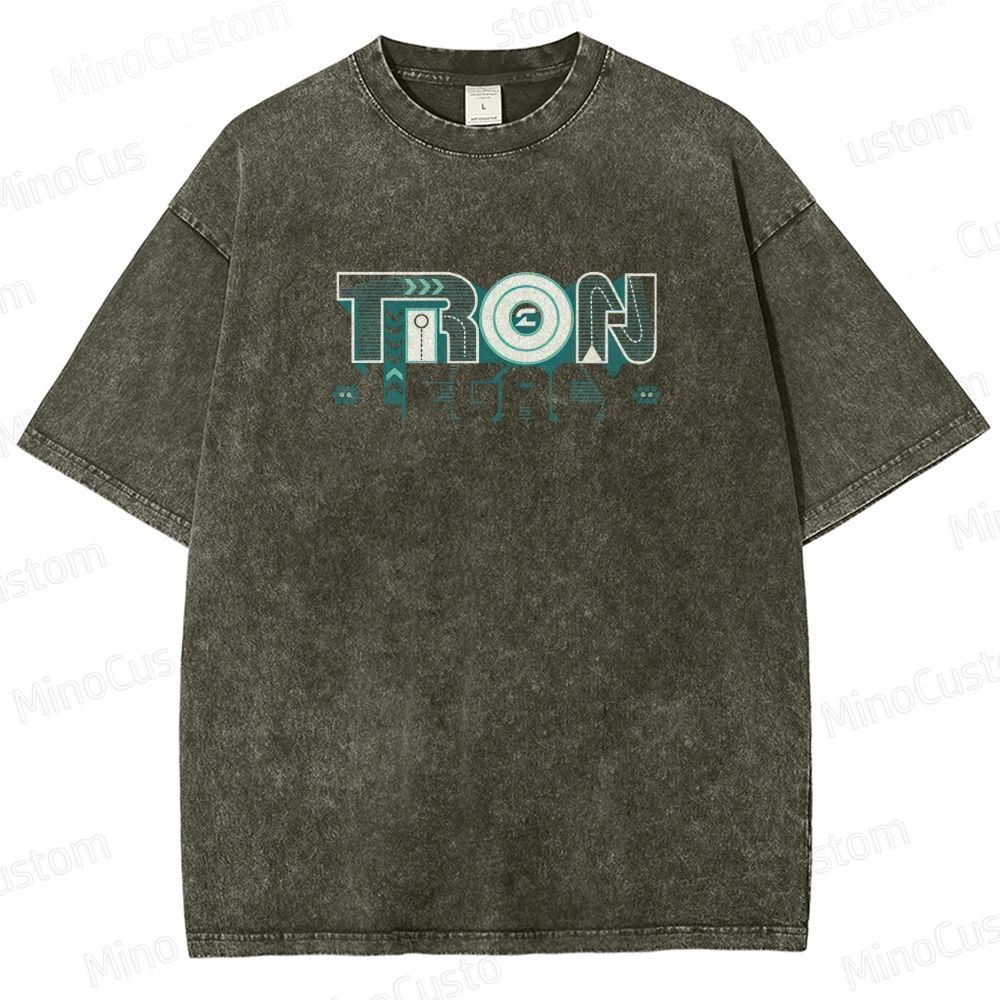 Sci - Fi Themed Washed T - Shirt