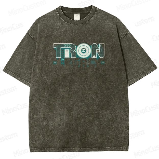 Sci - Fi Themed Washed T - Shirt