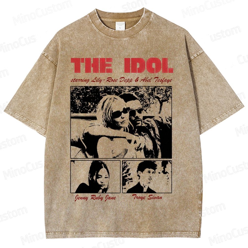 Drama Themed Washed T - Shirt