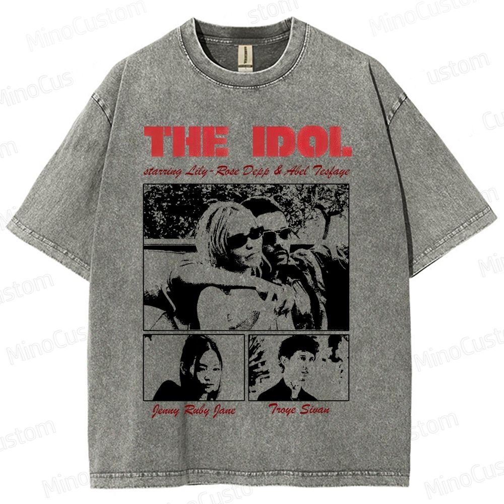 Drama Themed Washed T - Shirt