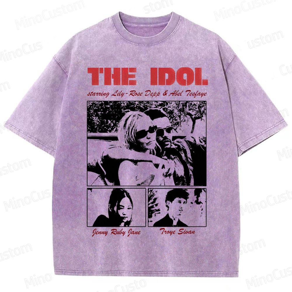 Drama Themed Washed T - Shirt