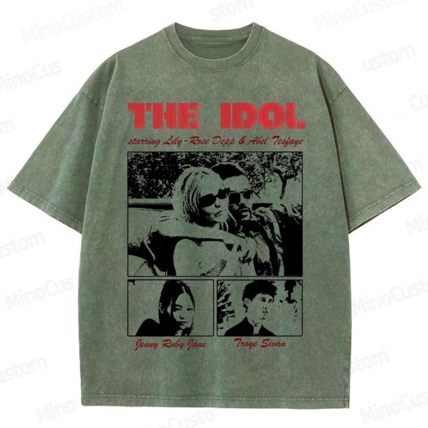 Drama Themed Washed T - Shirt