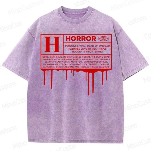 Horror Definition Graphic Washed T-Shirt 