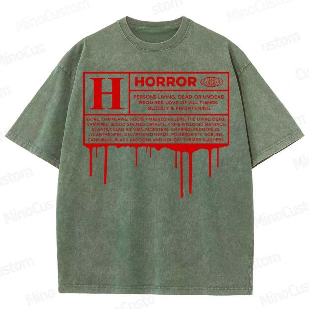 Horror Definition Graphic Washed T-Shirt 