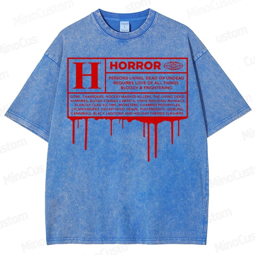 Horror Definition Graphic Washed T-Shirt 
