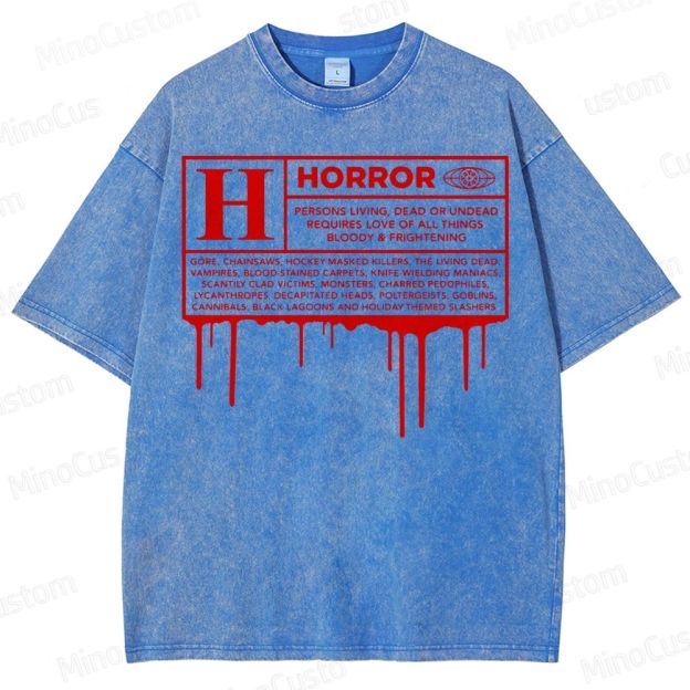 Horror Definition Graphic Washed T-Shirt 