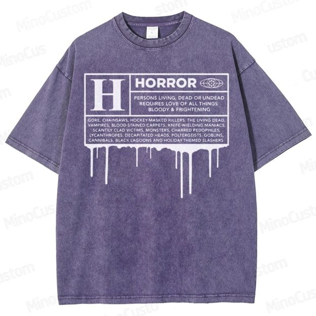 Horror Definition Graphic Washed T-Shirt 
