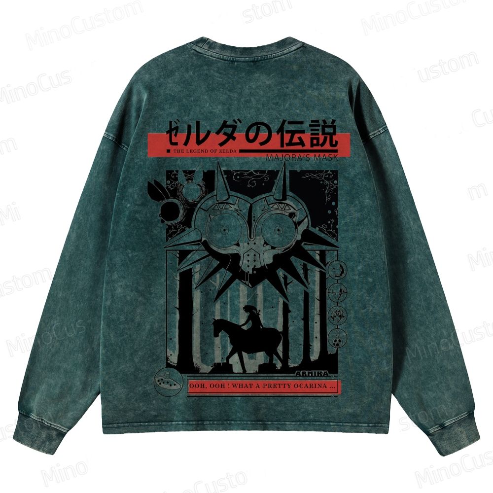 Game - Themed Washed Sweatshirt