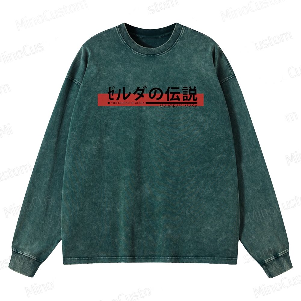 Game - Themed Washed Sweatshirt