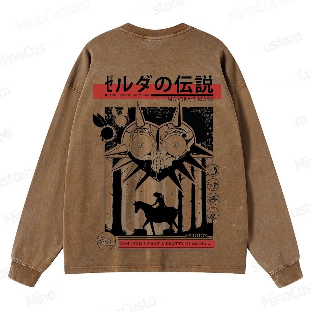 Game - Themed Washed Sweatshirt