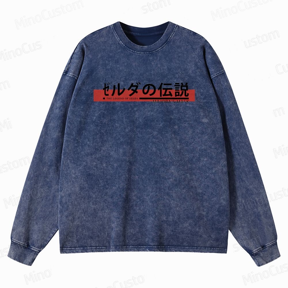 Game - Themed Washed Sweatshirt