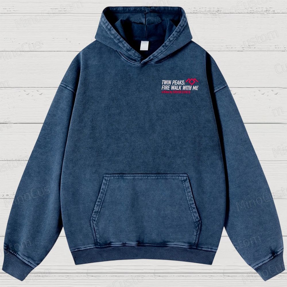Twin Peaks Blue Rose Washed Hoodies