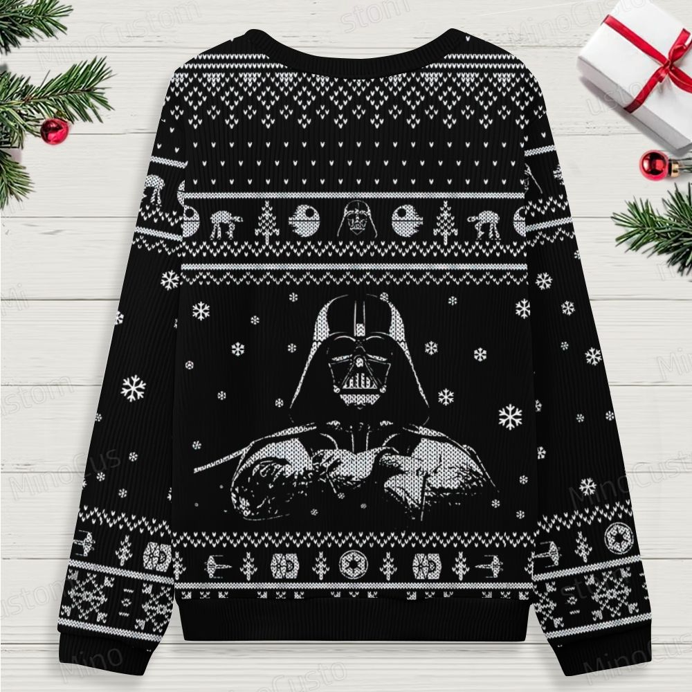 Darth Vader Ugly Christmas Knit Sweatshirt